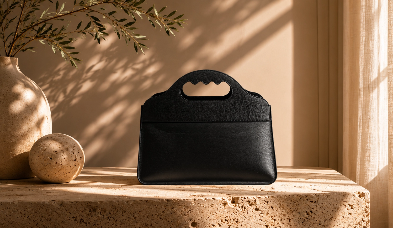 Sac posé sur une table